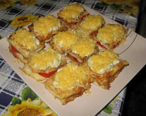 Кабачкові тарталетки