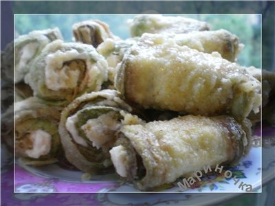 Рулетики из кабачков