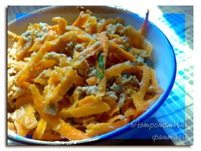 Салат из моркови и тунца