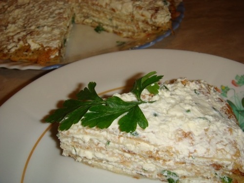 Блинный торт "на закуску"