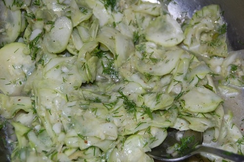 Кабачки в медово-лимонному маринаді