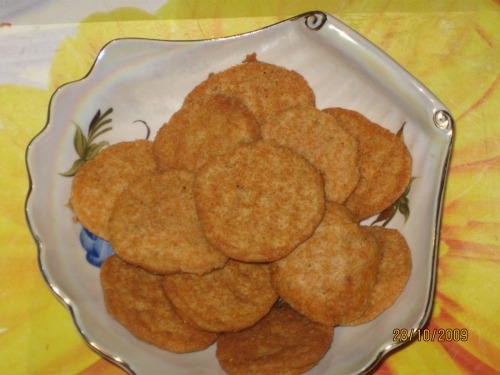 Оладки з ікри риби