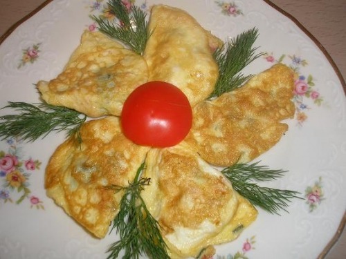 Яєчні "пельмені"