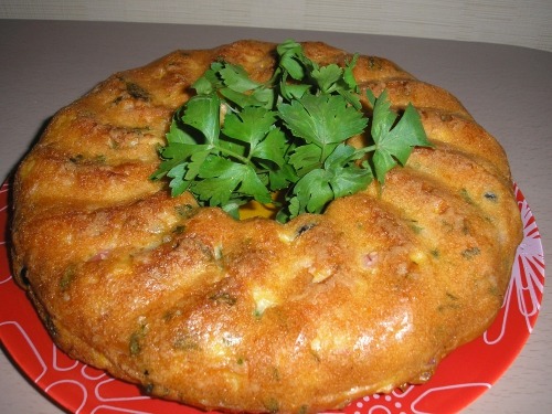 Кекс з грудинкою