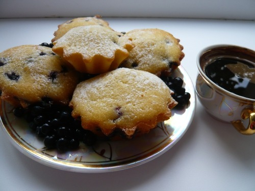 Кексы с черникой