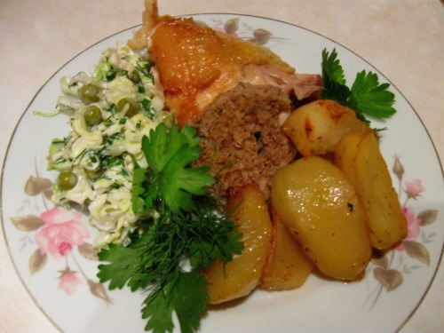 Курка фарширована