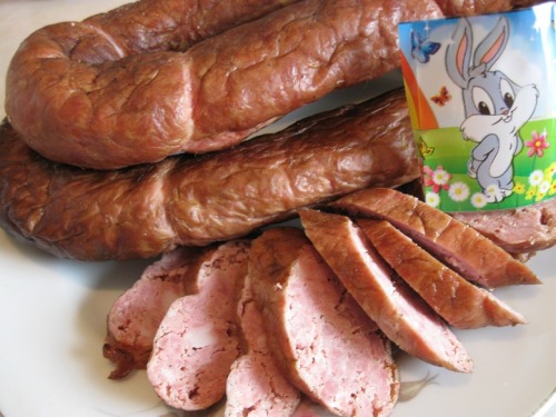 Ковбаса домашня копчена