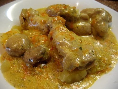 Курица с грибами