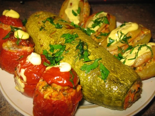 Фарширований кабачок
