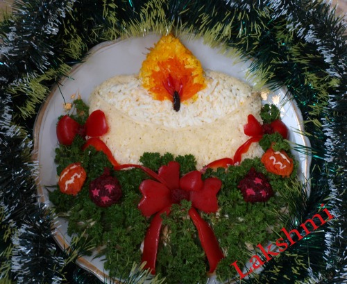 Салат "Свеча"