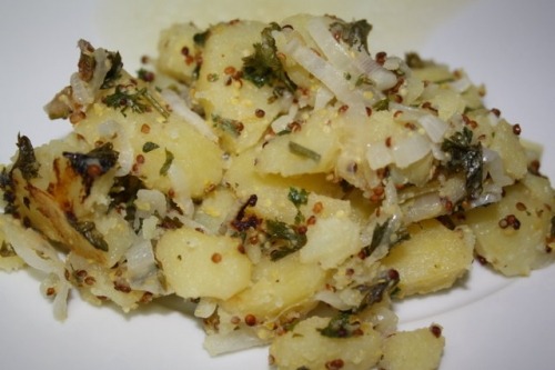 Горячий картофельный салат