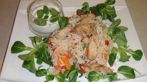 Цыпленок с рисом и йогуртом (Pollo con arroz y yogurt)