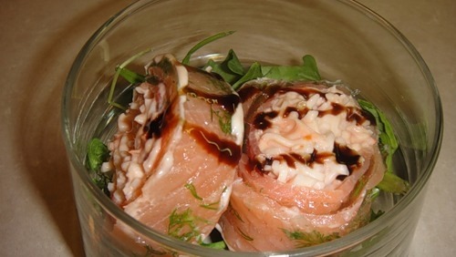 Рулет з норвезького лосося (Rollito de salmon)