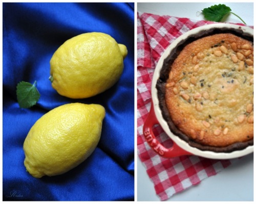 Шоколадый тарт с розмарином и кедровыми орешками