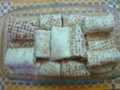 Млинці з рибою та грибами