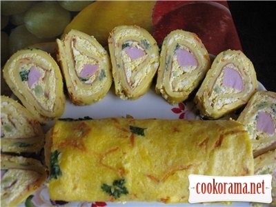 Roll - snack omelet