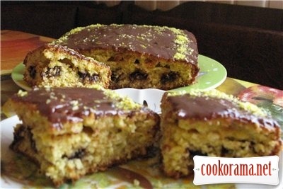 Кокосовий кекс - пиріг з шматочками шоколаду