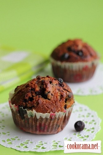 Muffins with blueberries