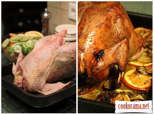 Новый год в рецептах: Печеная курица с цитрусовыми