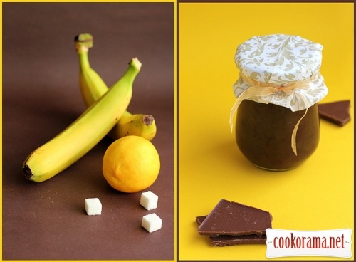 Бананово-шоколадний джем