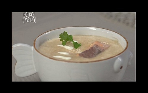 Крем-суп з червоної риби