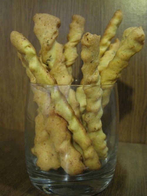 Cheese sticks from cottage cheese with spices