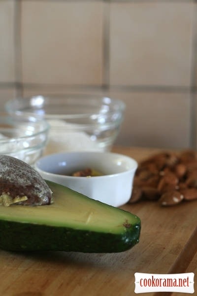 Cookies with chocolate,orange and avokado