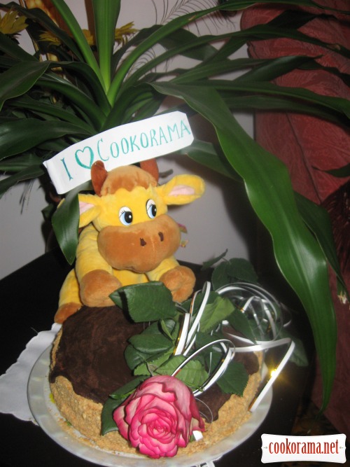 Cake «Hedgehog-honey fan»