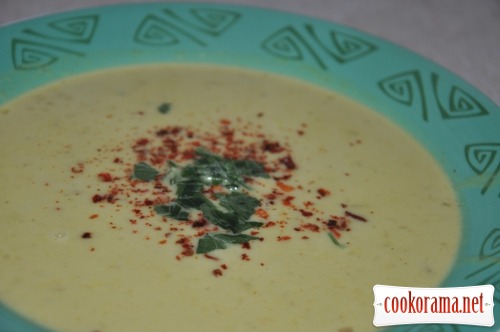 Суп-пюре з cочевицею на кокосовому молоці