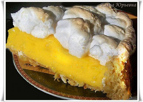 Лимонний пиріг з меренгою