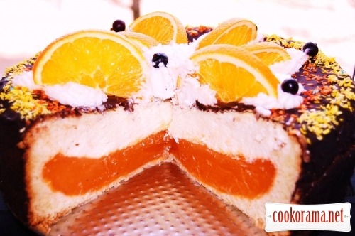 Торт «Апельсиновый сырник»