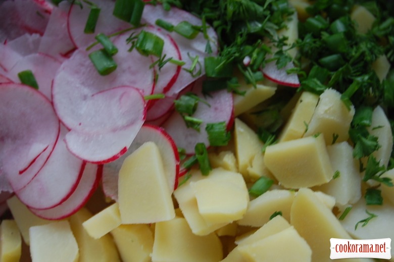 Картопляний салат з редискою