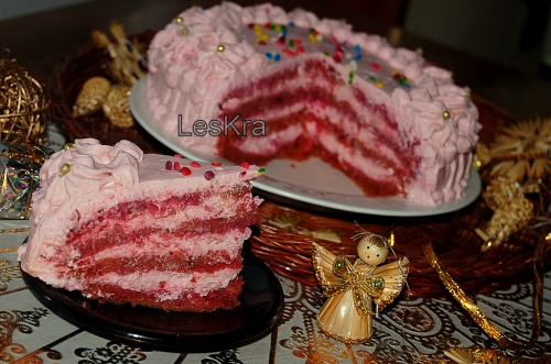 Торт "Рожевий фламінго"