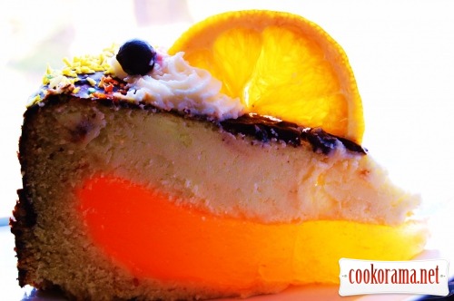 Торт "Апельсиновый сырник"