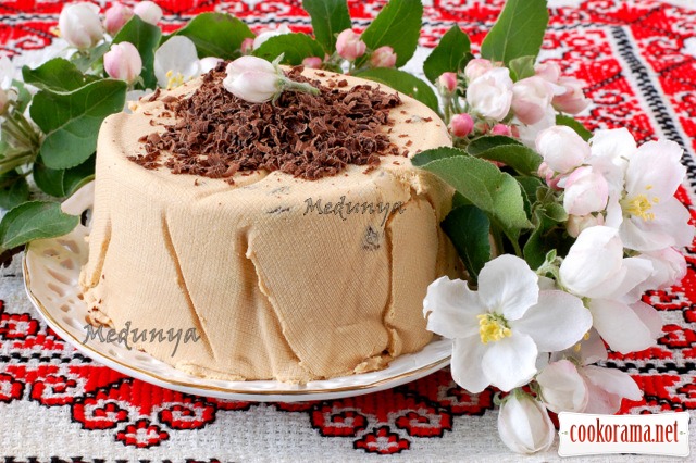 Cottage cheese Easter cake with condensed milk