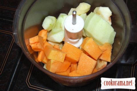 Tasty and useful apple-pumpkin breakfast