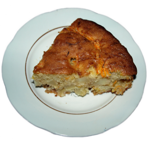 Яблучно-морквяний пиріг