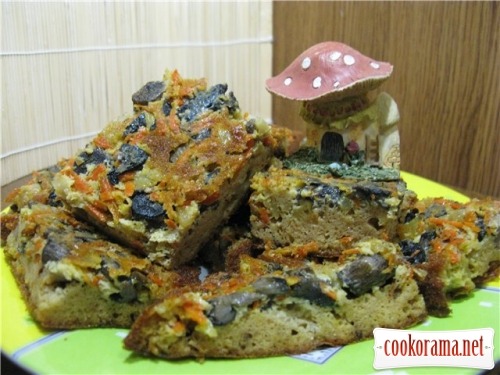 Не солодкий пиріг для ледащих : ) з грибами