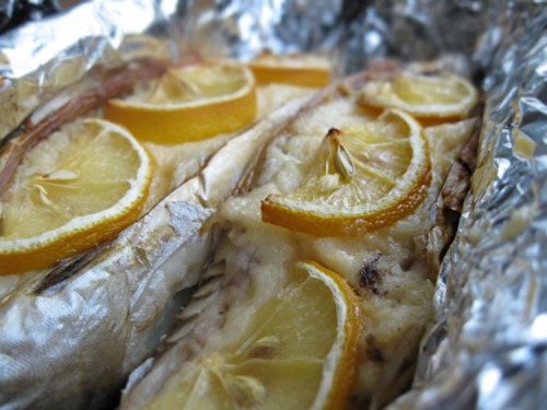 Stuffed mackerel