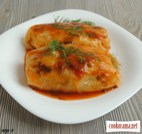 Meatless cabbage rolls