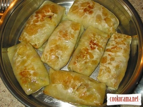 Meatless cabbage rolls