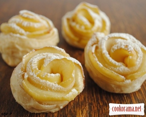 Puffs «Apple roses»