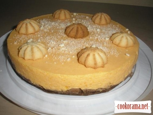 Pumpkin cheesecake without baking