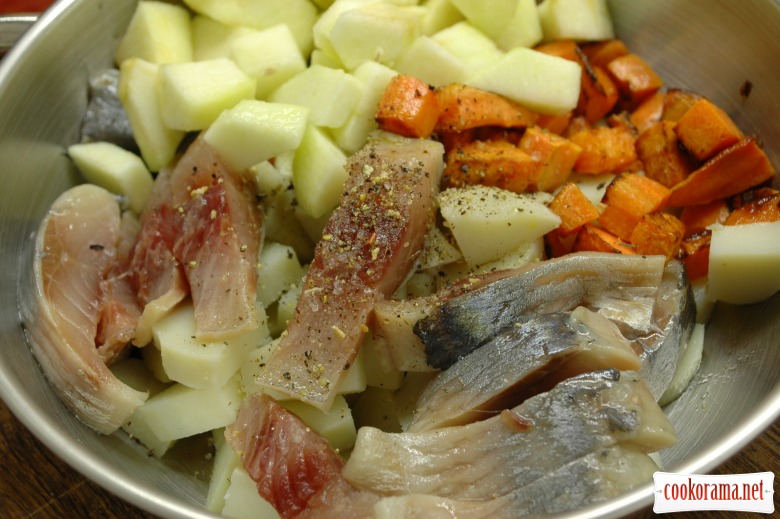 Салат с сельдью и морковью