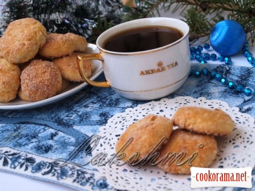 Christmas cottage cheese cookies with dried apricots