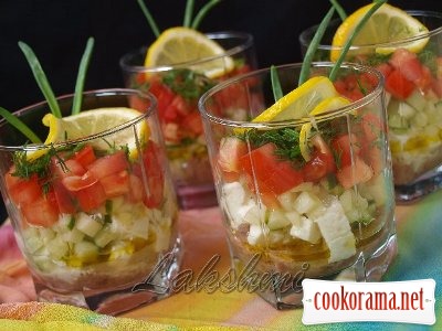 Salad with tuna and vegetables