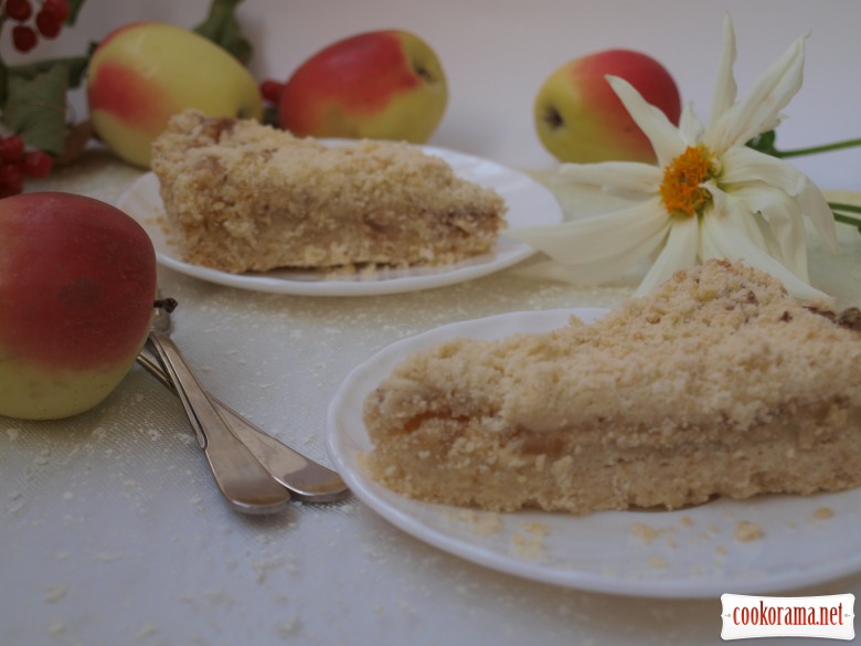 Apple-curd pie