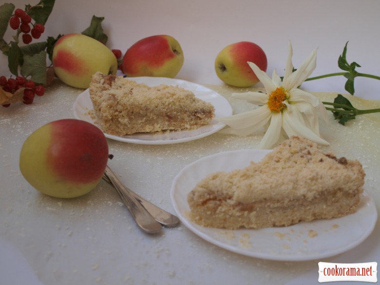 Apple-curd pie