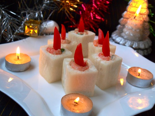 Appetizer "New Year Candles"
