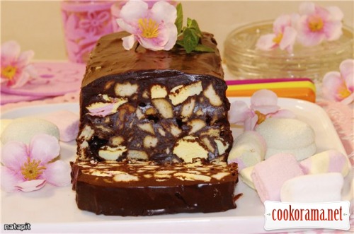 Chocolate «Terrine» or quick dessert without baking